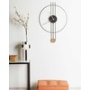 Beliani Sieninis laikrodis ANNIVIERS 44 cm metalinis juodas