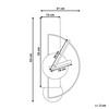 Beliani Sieninis laikrodis CEVINS 31 cm metalinis smėlio spalvos
