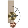 Beliani Sieninis laikrodis CEVINS 31 cm metalinis smėlio spalvos