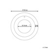 Beliani Sieninis laikrodis CLUSES 30 cm metalinis juodas