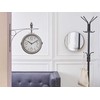 Beliani Laikrodis ścienny ROMONT 34 cm Metal Sidabrinė
