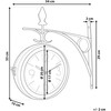 Beliani Laikrodis ścienny ROMONT 34 cm Metal Sidabrinė