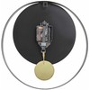 Beliani Laikrodis ścienny MAGLAND 30 cm Metal Juodas