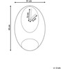 Beliani Laikrodis ścienny MANIGOD 32 cm Metal Juodas