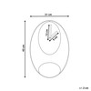 Beliani Laikrodis ścienny MANIGOD 32 cm Metal Juodas