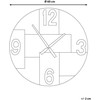 Beliani Sieninis laikrodis MICHAPAN 60 cm rudas