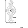Beliani Laikrodis ścienny NOBELIUM 36 cm Metal Auksinis