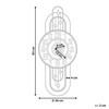 Beliani Laikrodis ścienny NOBELIUM 36 cm Metal Auksinis