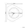 Beliani Laikrodis ścienny SAILON 52 cm Baltas