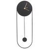 Beliani Laikrodis ścienny SALVAN 20 cm Metal Juodas