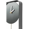 Beliani Laikrodis ścienny SERVOZ 21 cm Metal Juodas