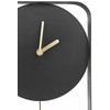 Beliani Laikrodis ścienny SERVOZ 21 cm Metal Juodas