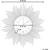 Beliani Sieninis laikrodis SOLURA 45 cm, metalinis, auksinis