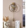 Beliani Sieninis laikrodis MARCOTE 30 cm metalinis auksinis