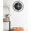 Beliani Laikrodis ścienny TRIENT 40 cm Metal Juodas