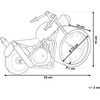Beliani Laikrodis biurkowy BERNO 30 cm Metal Juodas