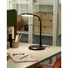 Beliani Lampa biurkowa LED COLUMBA Regulowana Metal Juodas