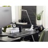 Beliani Lampa biurkowa LED CORVUS Ze ściemniaczem Metal Baltas/ sidabrinė