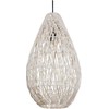 Pakabinamas šviestuvas Beliani Lampa wisząca ANNOTTO Medvilnė Kremas