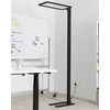 Beliani Lampa podłogowa LED ORION Z judesio jutikliu Metal Juodas