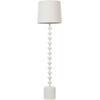 Beliani Lampa podłogowa KRIOS Metal Baltas