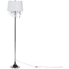Beliani Pastatoma lempa EVANS metalinė balta