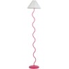 Beliani Lampa podłogowa JIKAWO Metal Rožinė