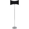 Beliani Lampa podłogowa CALVILLO Metal Sidabrinė