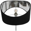 Beliani Lampa podłogowa CALVILLO Metal Sidabrinė