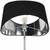 Beliani Lampa podłogowa CALVILLO Metal Sidabrinė