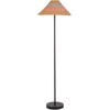 Beliani Lampa podłogowa KYOGA Papierowa plecionka Kremas