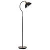 Beliani Lampa podłogowa LENNON Regulowana Metal Juodas