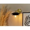 Sieninis šviestuvas Beliani Lampa ścienna LASOLO Metal Juodas