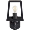 Beliani Lampa ścienna ogrodowa HEZIR Juodas