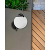 Beliani Lampa ścienna ogrodowa KULSI Juodas