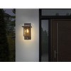Beliani Lampa ścienna ogrodowa TEVIOT Z judesio jutikliu Juodas