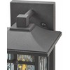Beliani Lampa ścienna ogrodowa TEVIOT Z judesio jutikliu Juodas