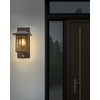 Beliani Lampa ścienna ogrodowa TEVIOT Z judesio jutikliu Juodas