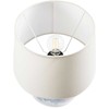 Beliani Lampa stołowa JAMAPA Porcelana Baltas/ mėlyna