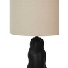 Beliani Lampa stołowa VILAR Ceramika Juodas