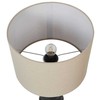 Beliani Lampa stołowa VILAR Ceramika Juodas