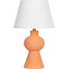 Beliani Lampa stołowa FABILOS Ceramika Oranžinė