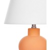 Beliani Lampa stołowa FABILOS Ceramika Oranžinė