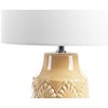 Beliani Lampa stołowa BALAO Ceramika Geltonas