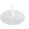 Beliani Lampa stołowa GALETTI Metal Baltas