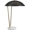 Beliani Lampa stołowa DANTO Metal Juodas