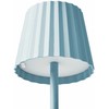 Beliani Lampa stołowa POMBEIRO Metal Mėlynas