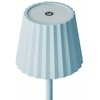 Beliani Lampa stołowa POMBEIRO Metal Mėlynas