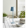 Beliani Lampa stołowa POMBEIRO Metal Mėlynas