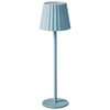 Beliani Lampa stołowa POMBEIRO Metal Mėlynas